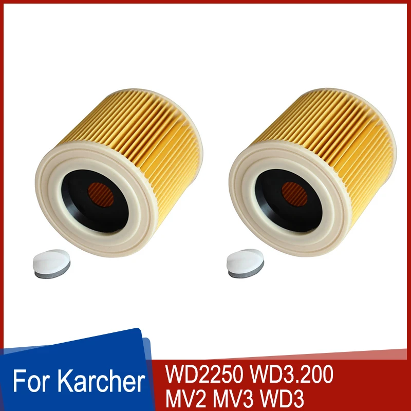 Air Dust HEPA Filters For Karcher Vacuum Cleaners Parts Cartridge HEPA Filter WD2250 WD3.200 MV2