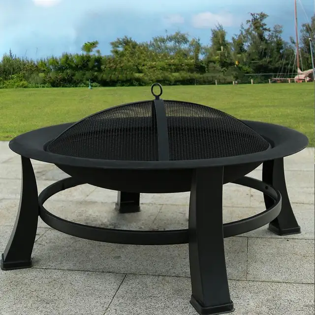 30 "Tűz Gödrök Kerek Pörkölt Kályha Vasfűtő Pörkölés Brazier Multifunkcionális Barbecue Kültéri Melegítők - Image 3