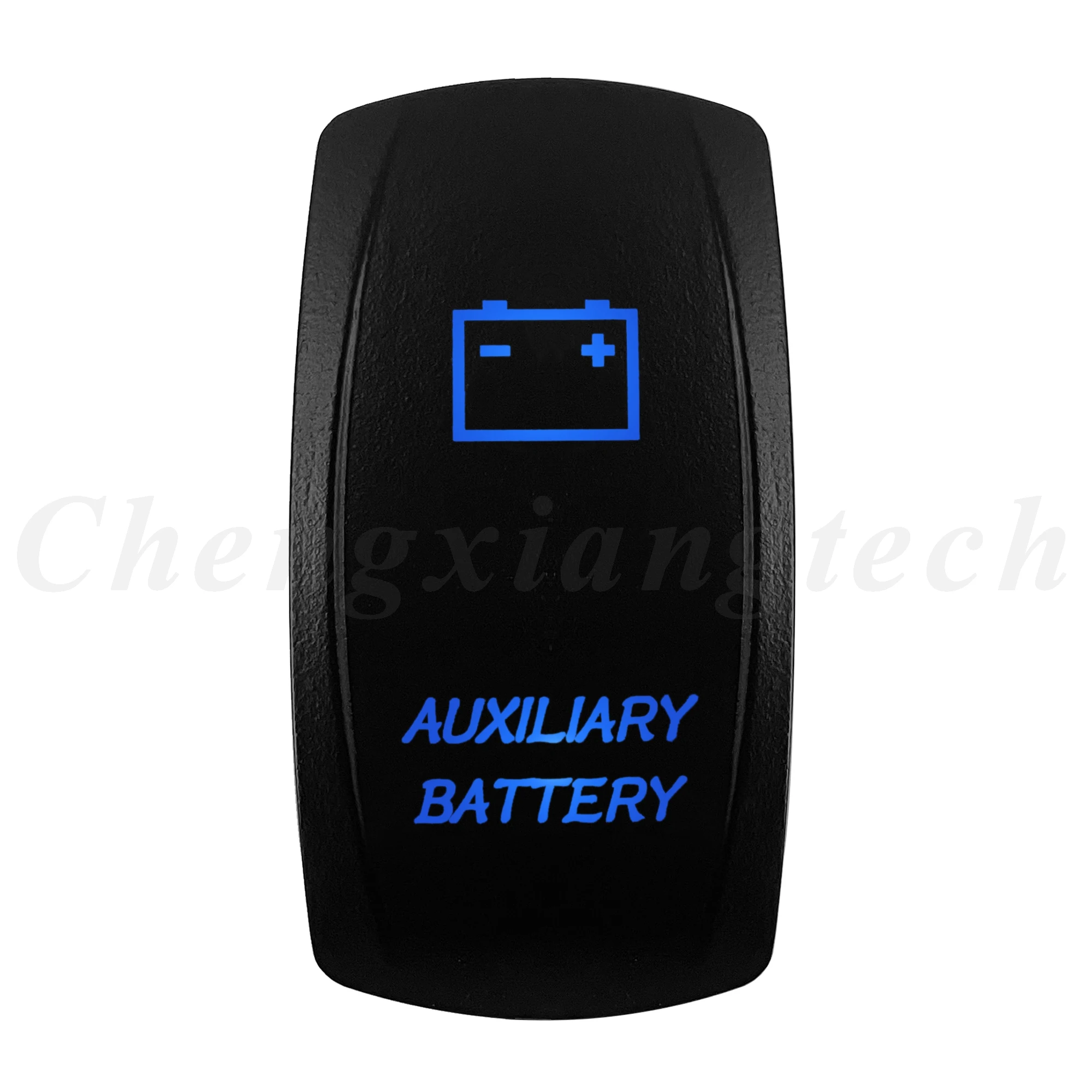 12V 20A Blue LED Waterproof Laser Rocker Switch - IP68 Rated