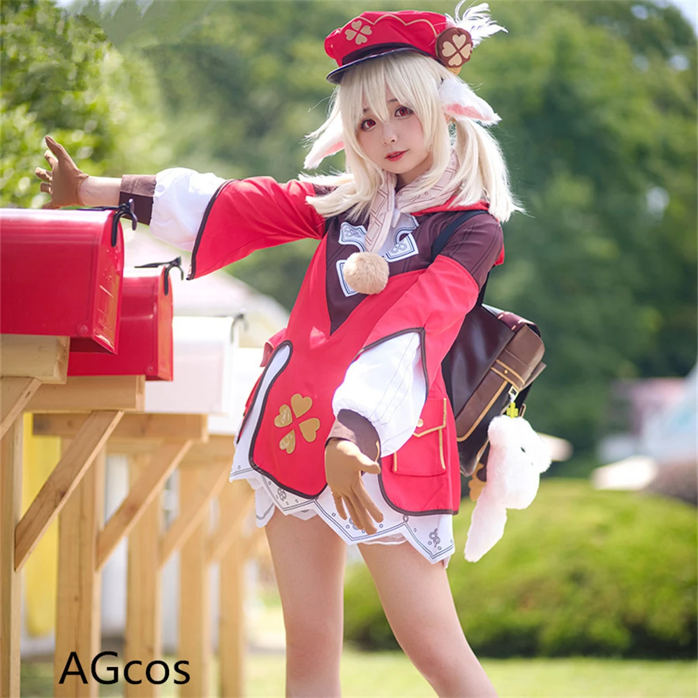 

AGCOS Game Genshin Impact Klee Cosplay Costume