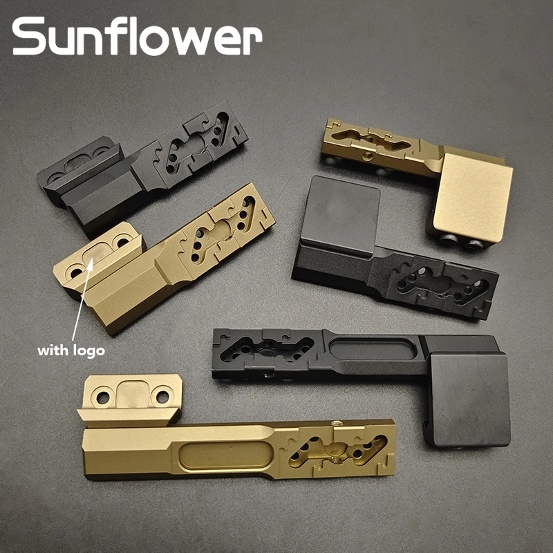 

CNC Offset Mount Airsoft SF M300 M600 Flashlight Adapter Base Tactical Weapon Weapon Scout Light Accessory Fit 20mm Rail