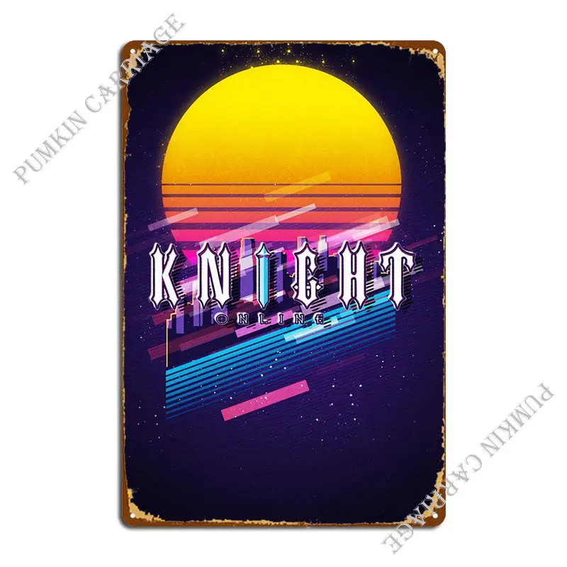 

Knight Online Metal Plaque Poster Mural Garage Wall Decor Sign Tin Sign Poster