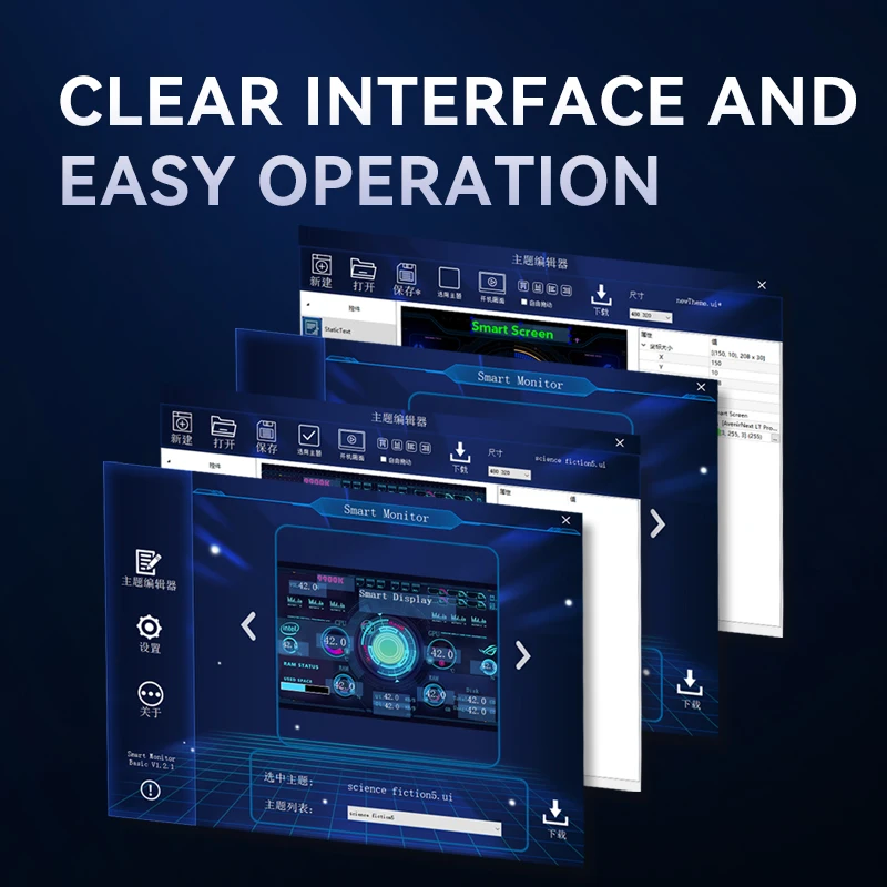 IPS LCD C Ÿ  ȭ, Ʈ UI ÷, CPU GPU RAM HDD , Ʈ, DIY ׸, ǽð  PC, 3.5 ġ