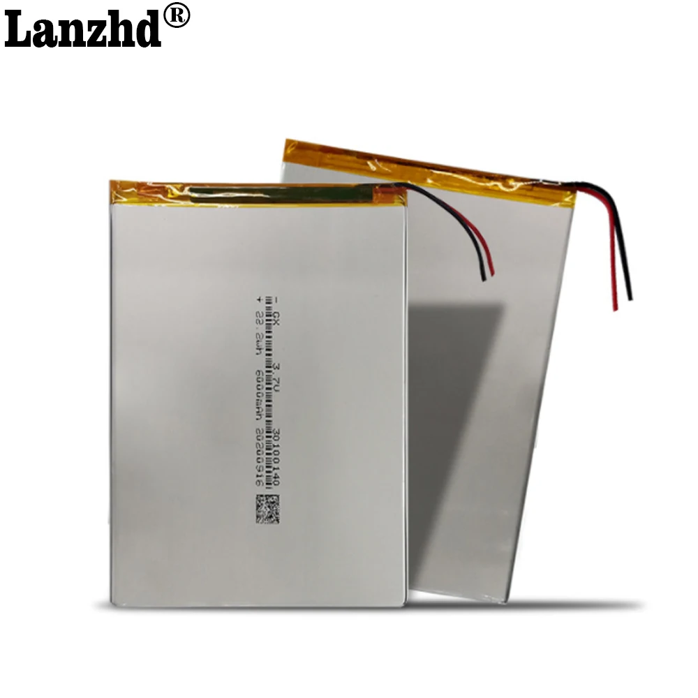 Polímero Bateria de Lítio 30100140 6000mah para Teclast M40 Amor Pouso Pda Inteligente Tablet Computador 3.7v Polímero 110 Peças 3.7v li - Image 4