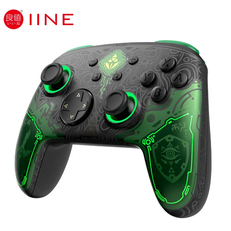 

IINE Falcon Zelda Pro Controller Wake Up Support NFC Compatible Nintendo Switch/Switch OLED /PC Steam