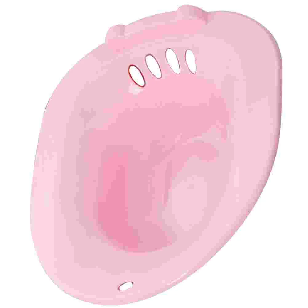over The Toilet Seat Bidet Perineal Soaking Sitz for Hemorrhoids Basin Pink
