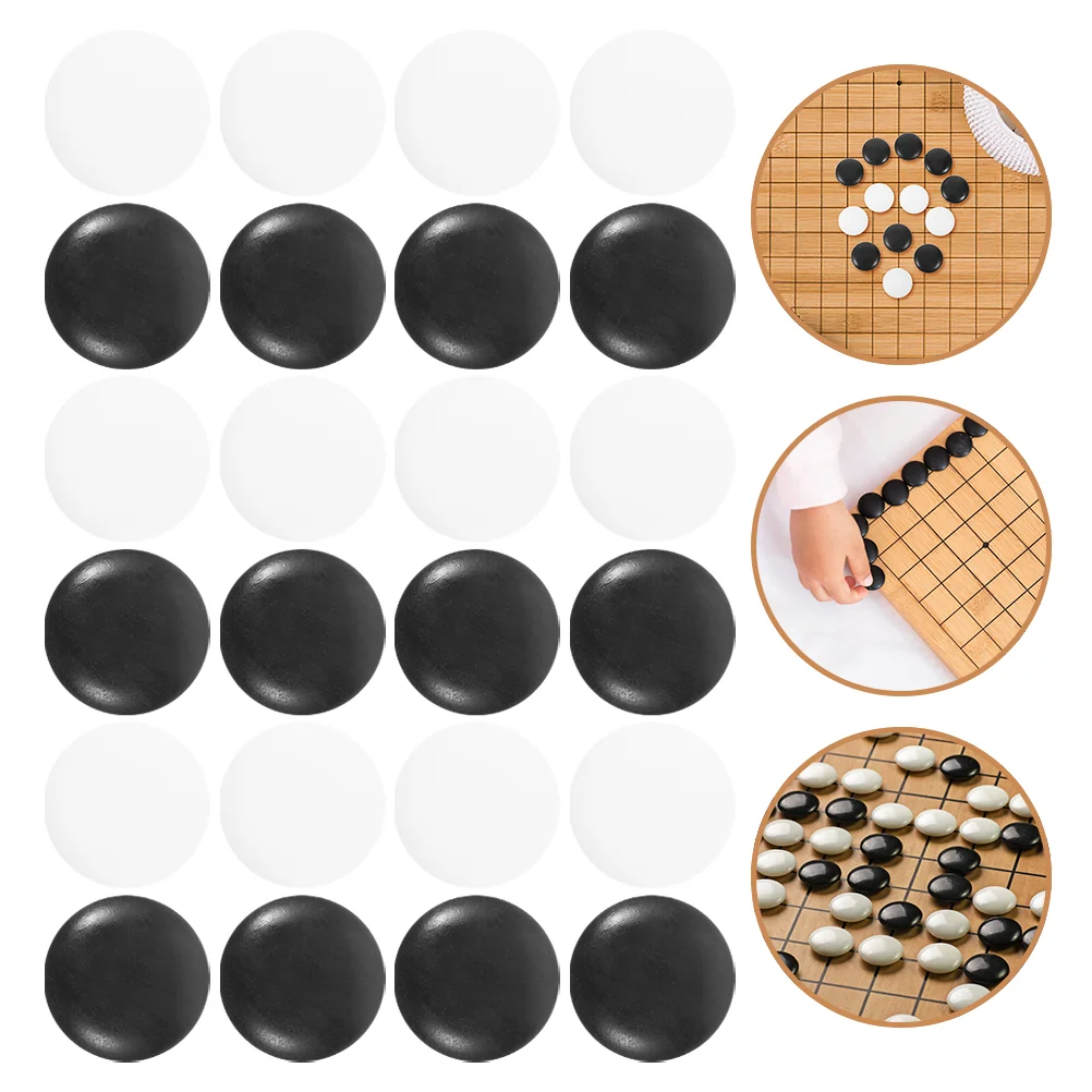 Resin Go Chess Pieces Craftsmanship Board Game Accessories Home Use Stones Chess Supplies Entertainment Thinking 100 Pcs