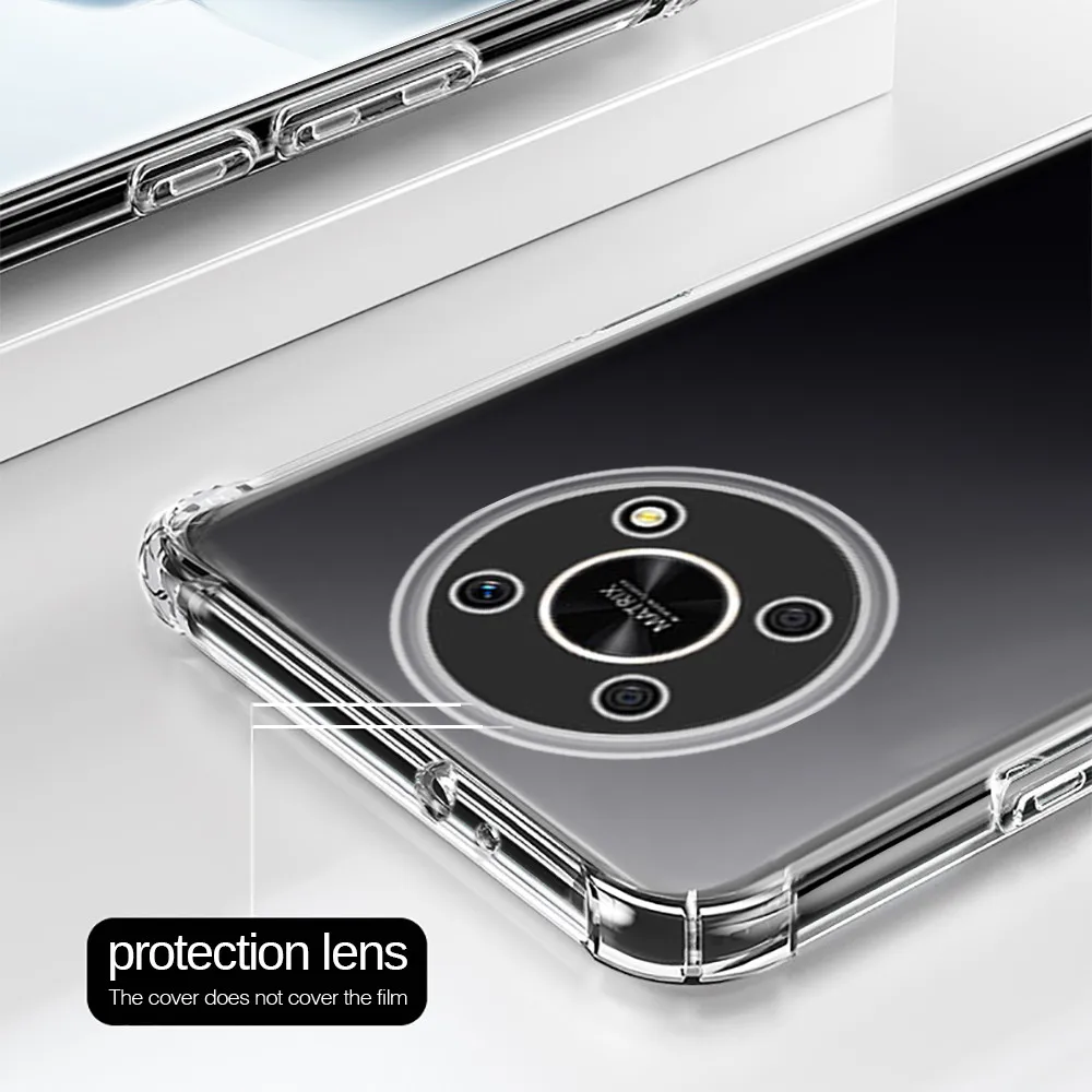 Handyhülle Für Honor Magic4 Lite/X9 4G/5G – Mit Magnet-Ring, 2 Schutzfolien & Roségoldenem Design