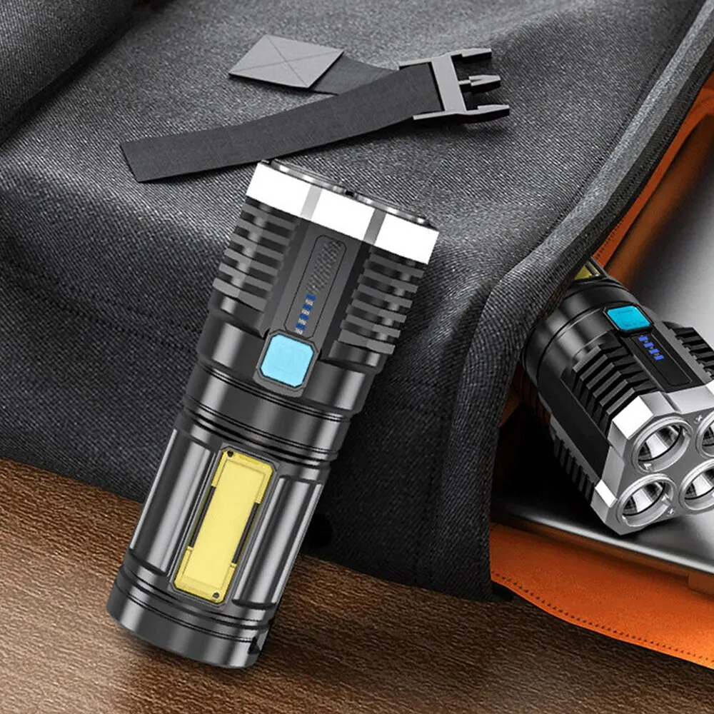 Linterna Led 5 Modos De Luz Recargable Superbrillante Carga | Click Ventas