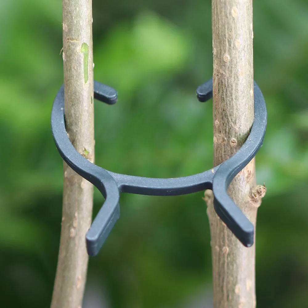 20-100PCS Garden Plant Clip Branch Clamps Flower Phalaenopsis Fastener Plastic Bracket Stems Support Vine Climbing Grow Upright plant clips plastic plant clips