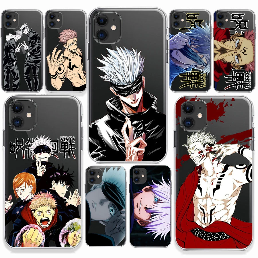 Ryomen Sukuna Gojo Satoru Phone Case for IPhone 11 12 13 X XR XS Pro MAX SE2020 6 6S 7 8 Plus Anime Jujutsu Kaisen Case iphone 13 pro case leather