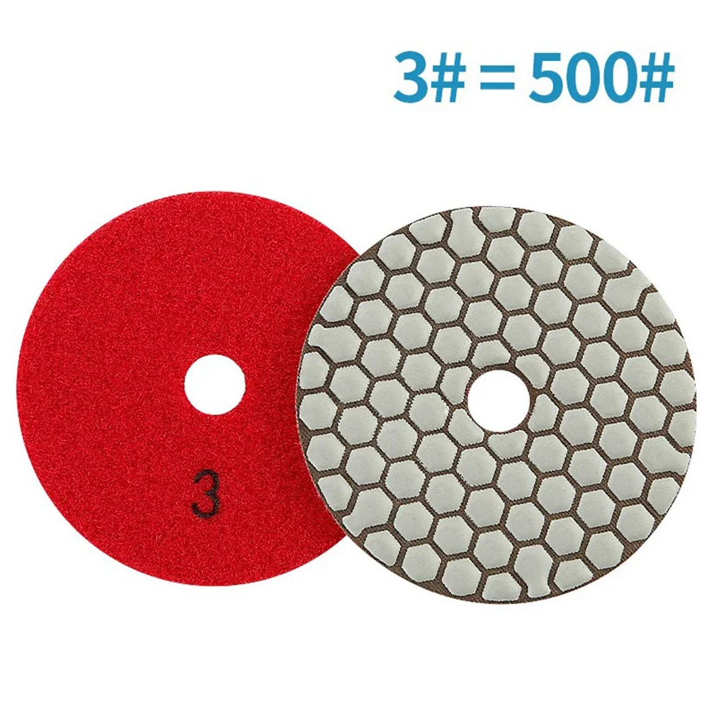 4 Inch Diamond Dry Polishing Pad Flexible Sanding Disc For Granite Marble For Marble Granite Quartzite Glass