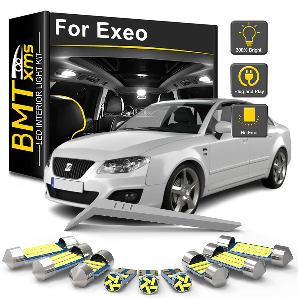 

BMTxms 21Pcs Canbus Car Indoor Lamp For Seat Exeo ST 3R 3R2 3R5 2008 2009 2010 2011 2012 2013 2014 LED Interior Light Bulb