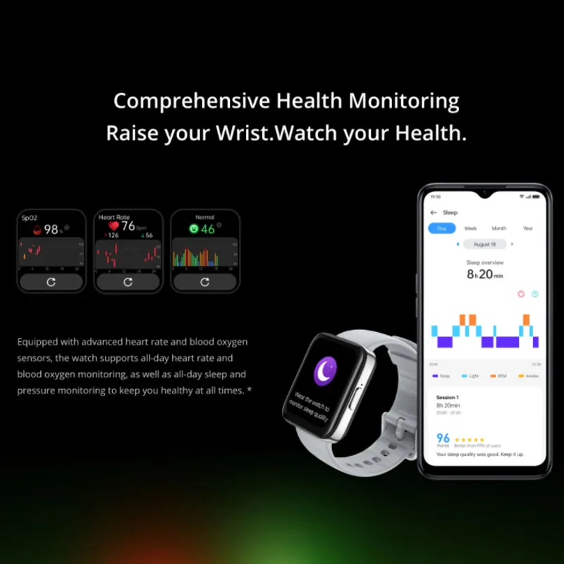 Realme Watch 3 Pro  ȭ Ʈ ġ, Ƽ ý,  GPS, 1.78 ġ 110  , 345mAh ͸