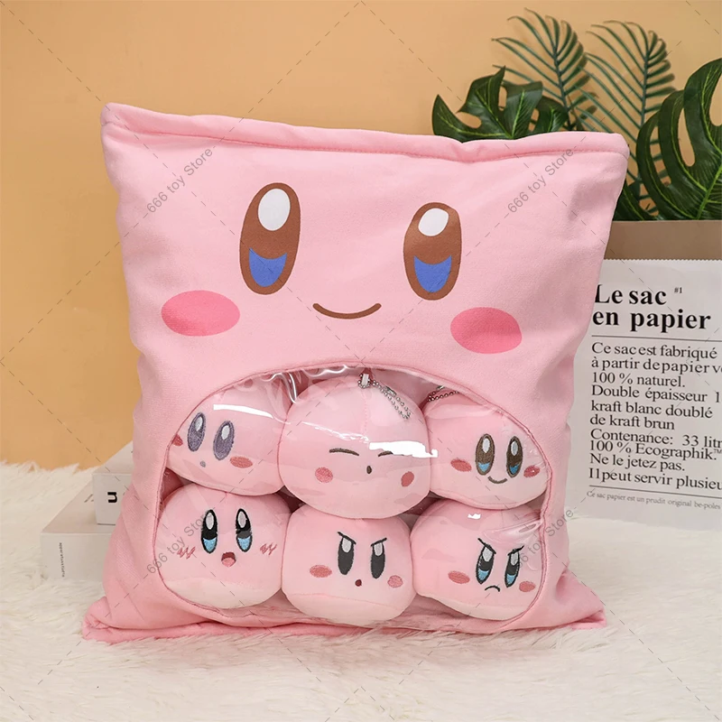 Cute Anime Soft Stuffed Kirby Plush Keychain Gift