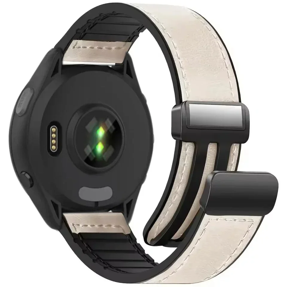 Premium Leather Wristband - 22mm/20mm Adjustable Strap