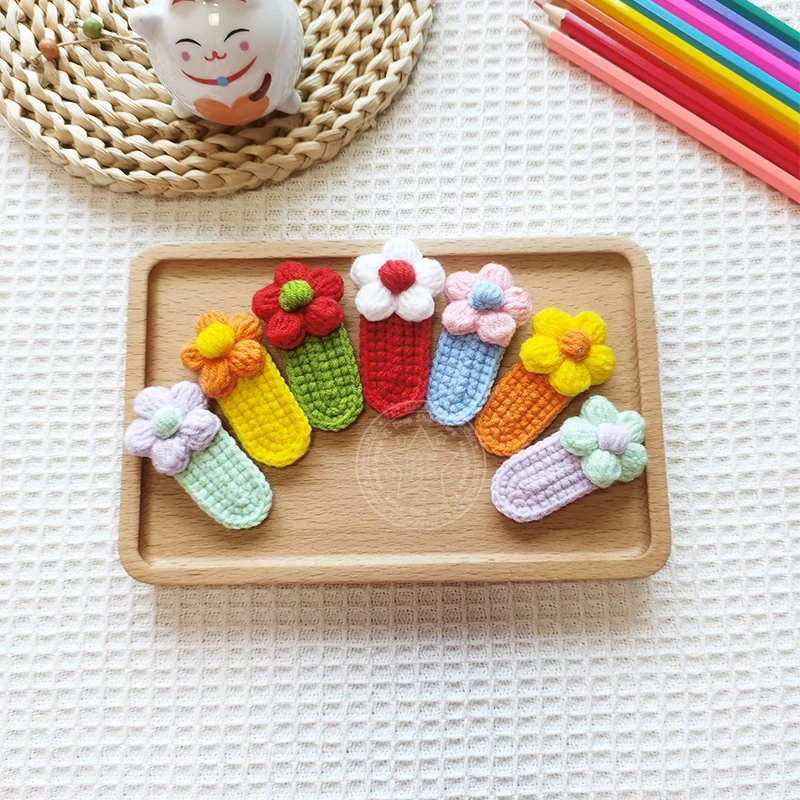 Quick and easy crochet hair clips 