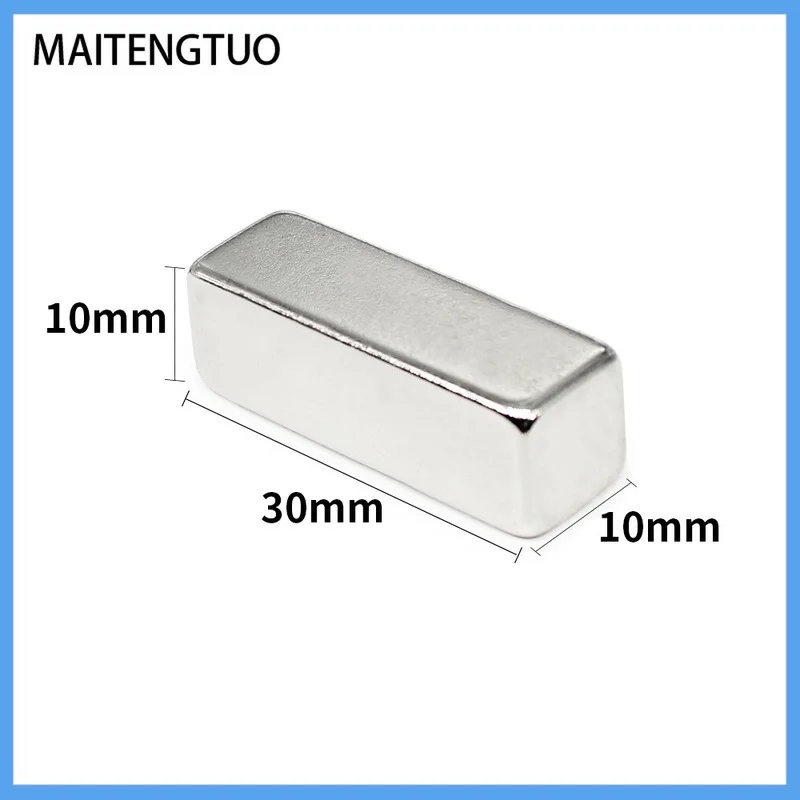 

1-20PCS 30x10x10mm Block Neodymium Magnet Rare Earth Magnetic Sheet 30x10x10 Rectangular Permanent Strong Magnets 30*10*10 mm