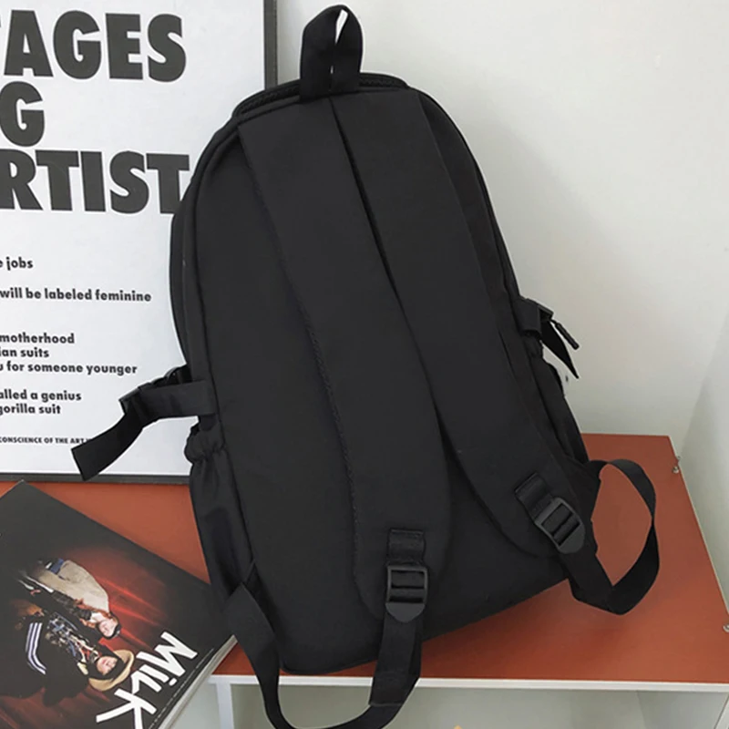 2023 Women School Backpack Black Nylon Bagpack  Female Anti Theft Rucksack Casual Lady Travel Backpacks Korean Back Pack Mochila