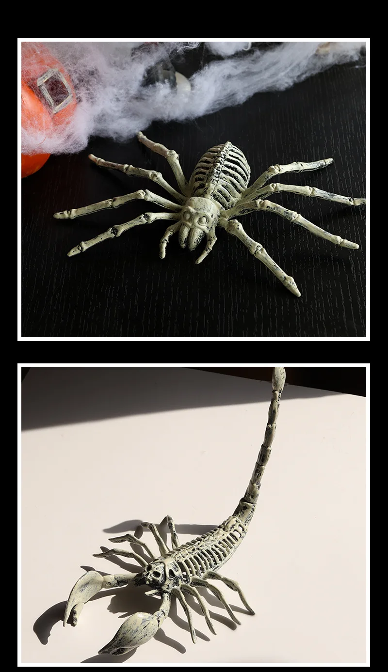 LuxRoyale detailed scorpion skeleton Halloween ornament