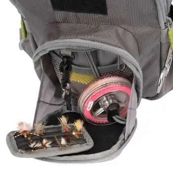 Company Fall River Fly Fishing Chest Pack, Gray/Lime 1