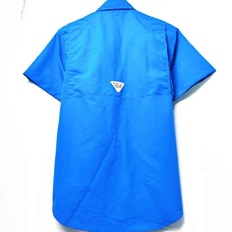 Short Sleeved Shirt Fishing Summer Men's Workwear Outdoor Multi Pocket Sunscreen Waterproof Loose Fitting Casual Short Sleeved Shirt