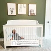 Convertible Crib Greenguard Gold Certified Non-Toxic Safe Sustainable Wood Adjustable Height -Compatible Nursery Furniture 6
