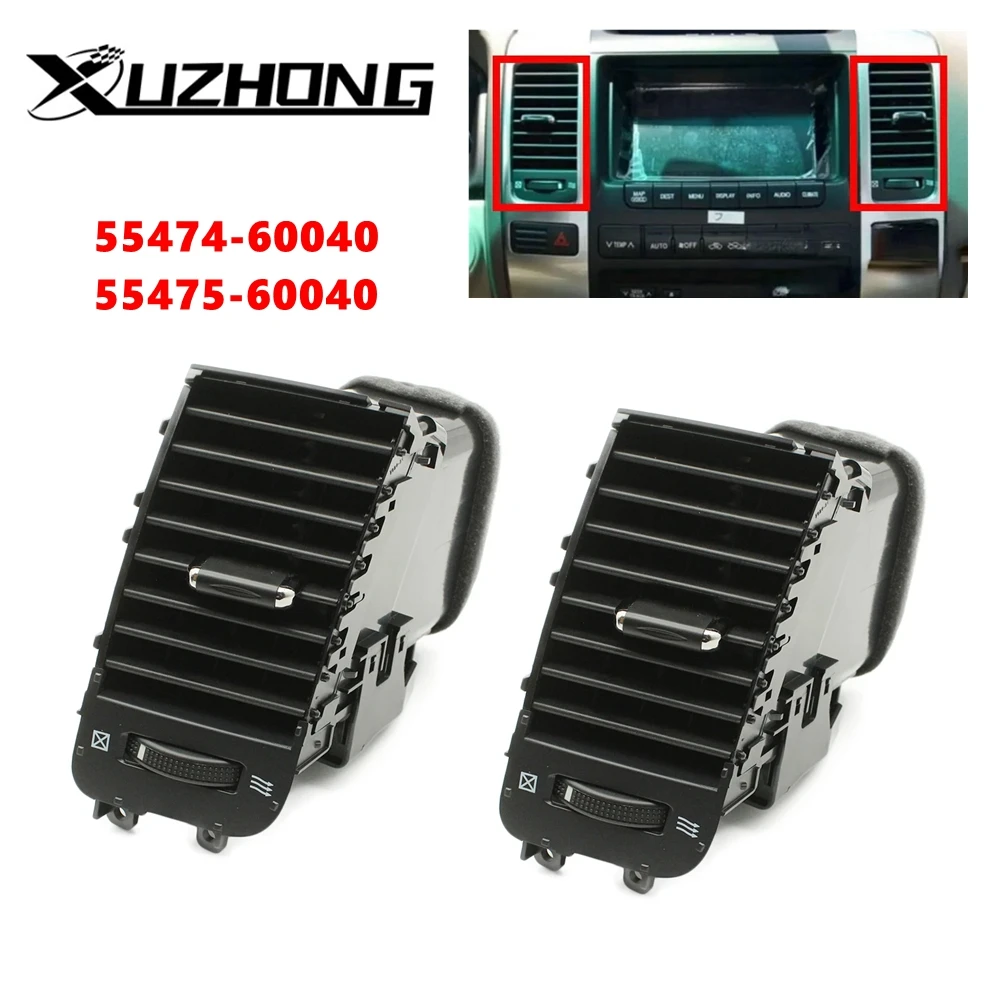 

2 шт., вентиляционная панель для приборной панели автомобиля Toyota Prado Land Cruiser 2003-2009, замена #55474-60040 55475-60040