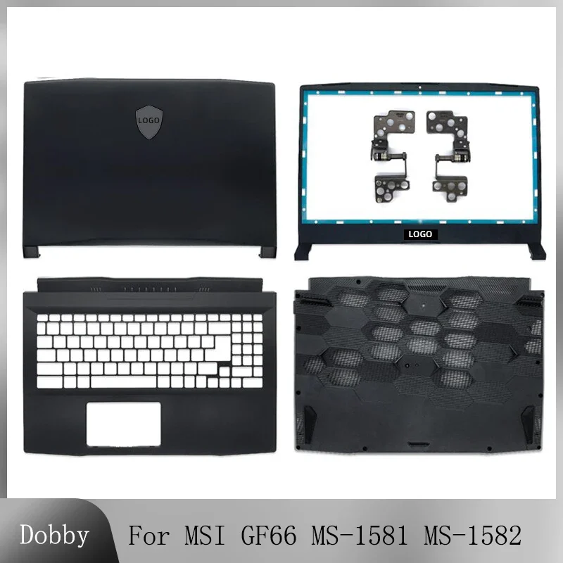 

Новинка для ноутбука MSI GF66 MS-1581 Katana GF66, задняя крышка ЖК-дисплея, передняя панель, петли, подставка для рук, нижняя деталь, 15,6 дюйма, Черная