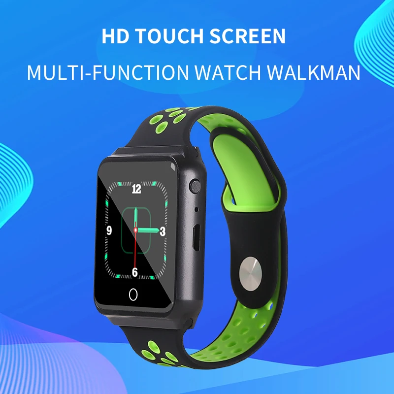 Metal Bluetooth Watch MP3 Music Player HiFi Audio Quality Bluetooth 5.0 support TF card FM FM/e-book/pedometer Wristband MP4 mp4 player music player mini media player