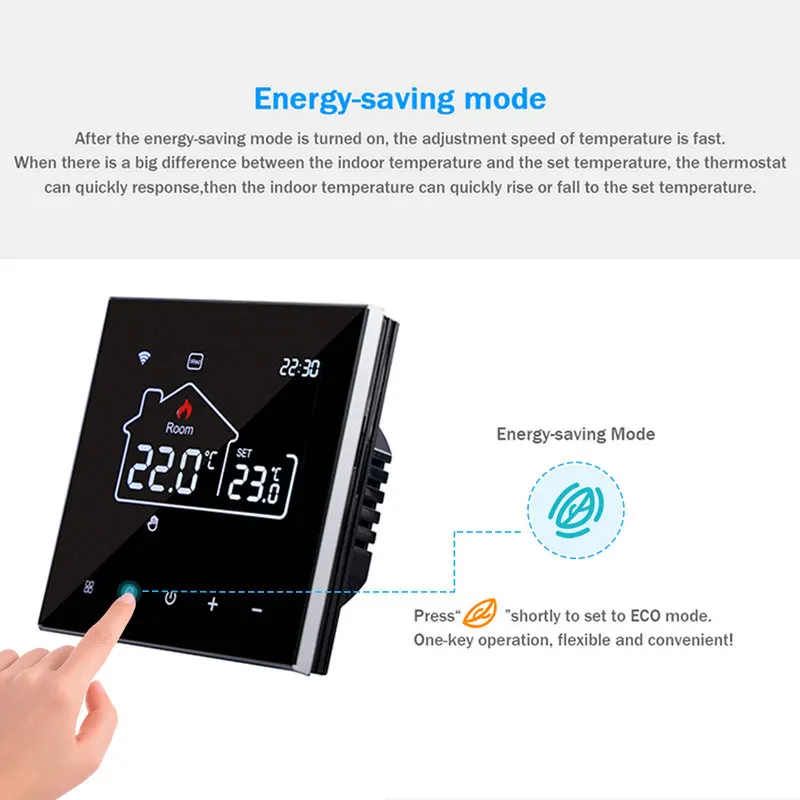 Tuya Wifi Warm Floor Electric Smart Thermostat 220V For Underfloor Heating Temperature Controller Alexa Google Home
