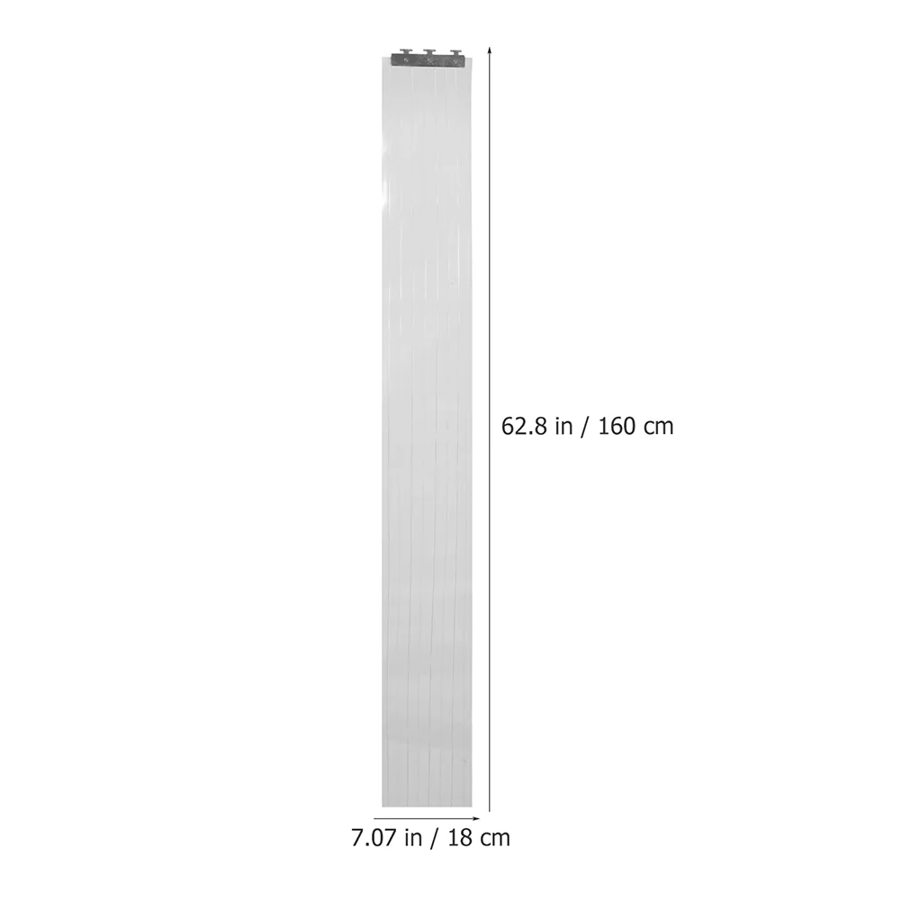 2 Pcs Clear Plastic Door Curtain Transparent Strips Insulated Thermal Barrier Walk In Freezer Curtains Doorway Entrance Gate