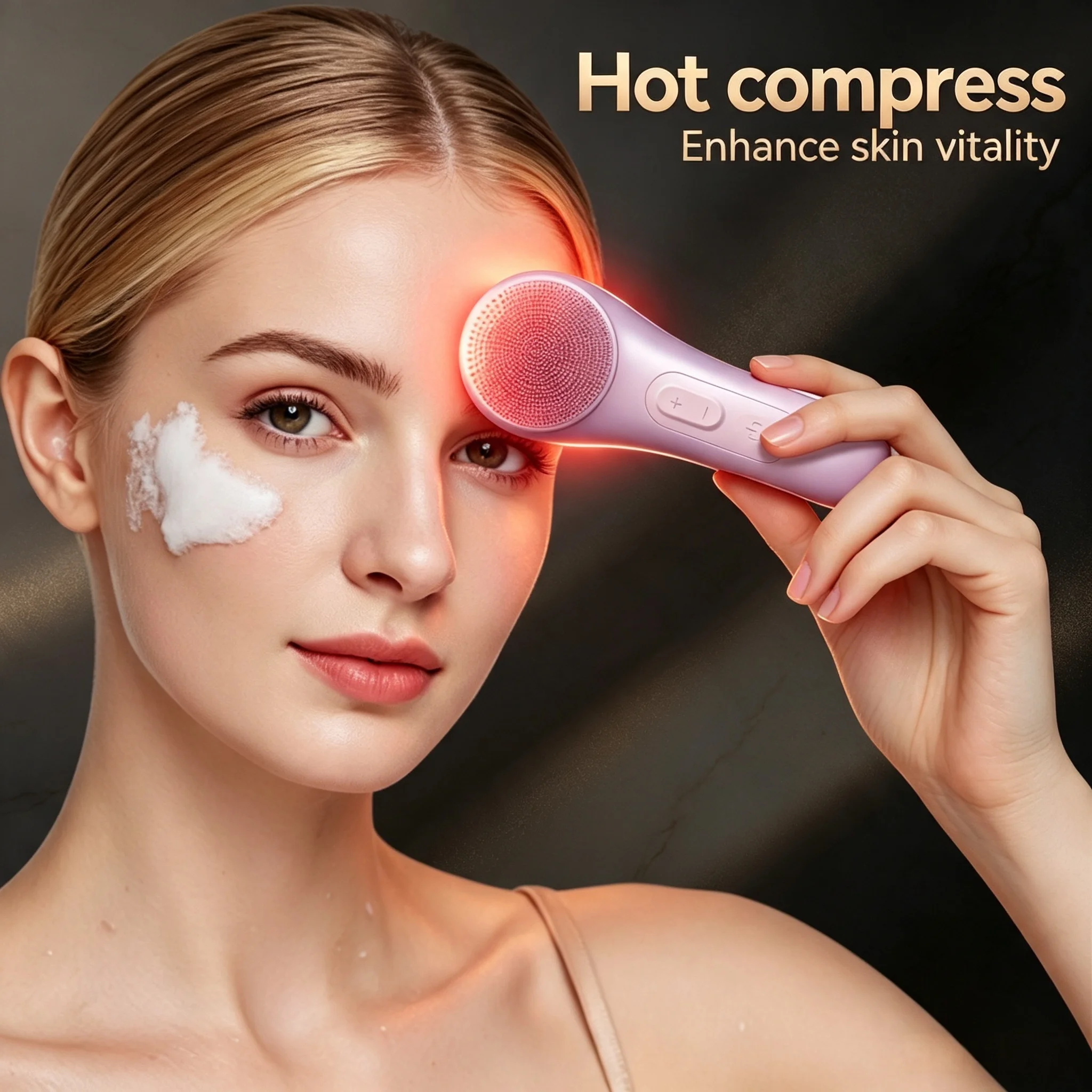 Advanced Electric Silicone Facial Cleansing Brush with Waterproof Design - Deep Cleansing Face Scrubber
