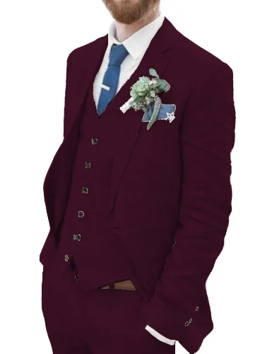 wine red 3pcs