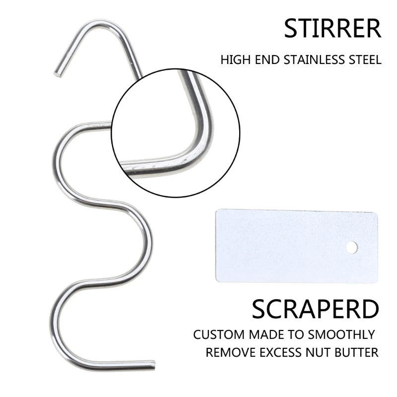 Peanut Butter Stirrer and Mixer Natural Nut Butter Mixing Tool Stir Organic Almond Gadget for Kitchen Stirring