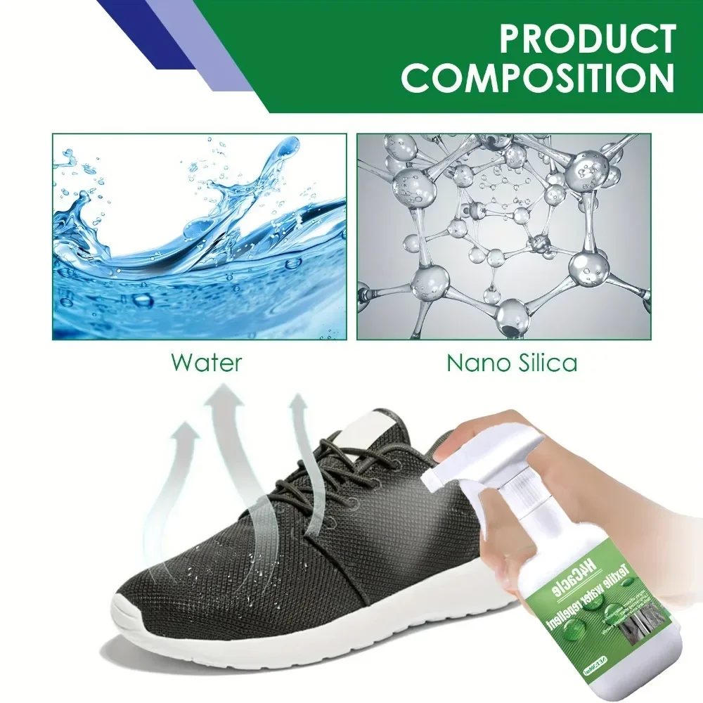 Stain Protector Spray Nano Textile Waterproof Long-Lasting Shield Against Water Stains Spills Outerwear Shoes