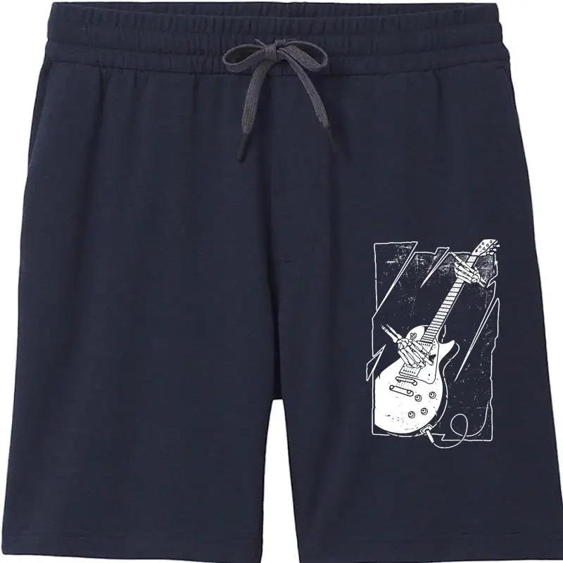 Chitarra Scheletro Mens Guitarist Uomo Pantaloncini Acustico Elettrico Bass Amp Strings Skull Pantaloncini Da Uomo Di Alta Qualità