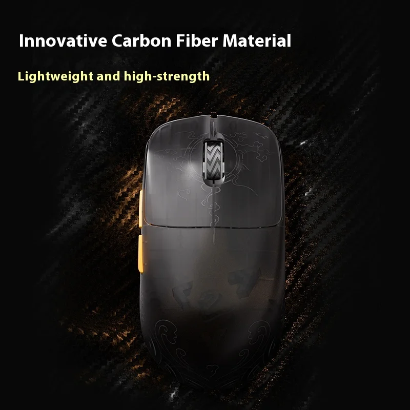 マウス・トラックボール JAMESDONKEY RSR7 8K 46g PAW3395 JamesDonkey RSR7 Tri-Mode Carbon Fiber Wireless Gaming Mouse