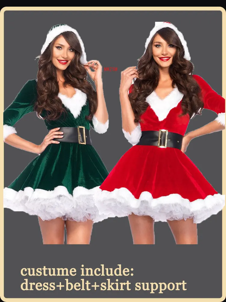 falda de santa claus para mujer