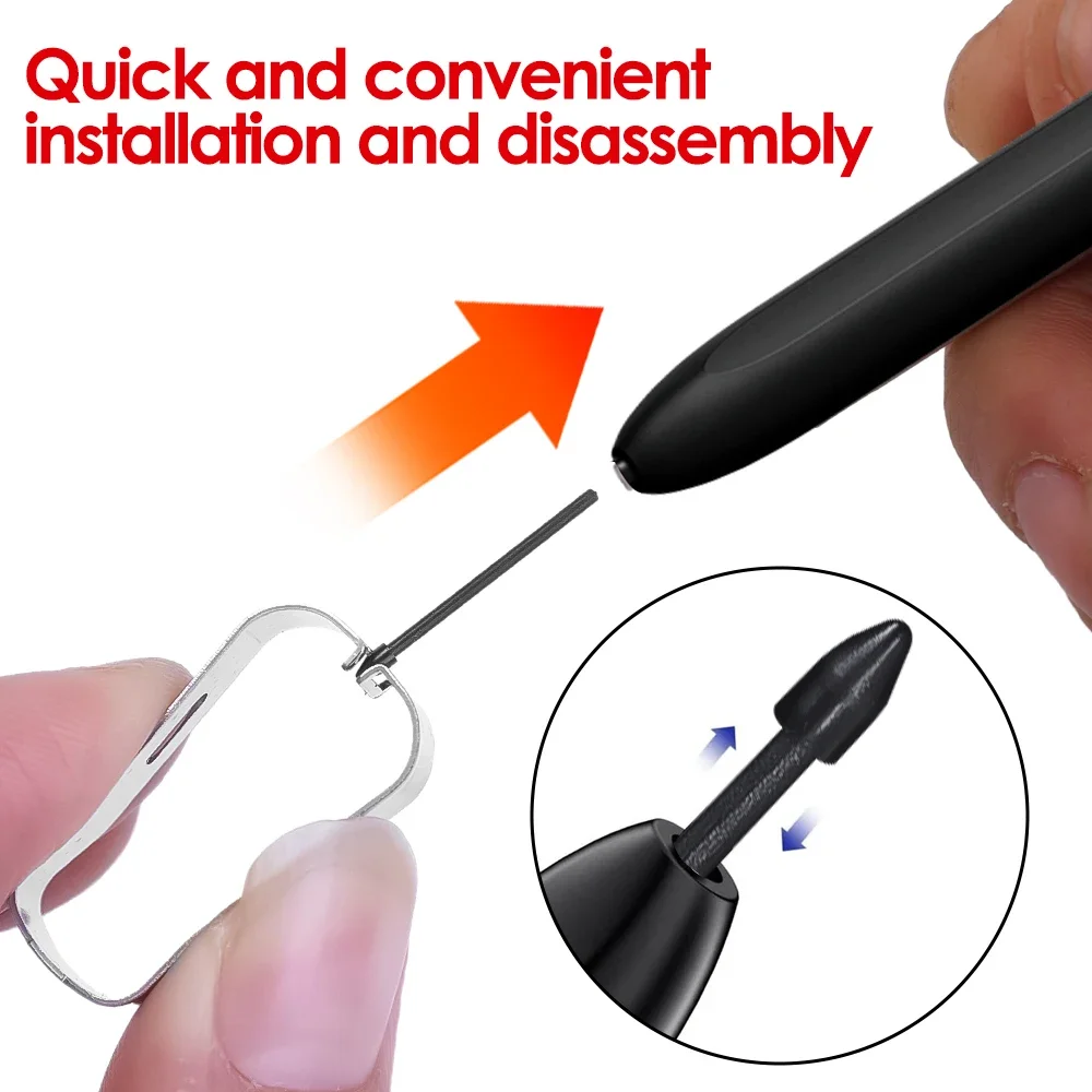 6 in 1 Replacement Stylus Pencil Nibs For Samsung Galaxy Tab S6 S7 S21 S22 S23 Note 10 Note20 S Pen Tips Removal Tweezers pencil nib stylus pen tip pencil tips