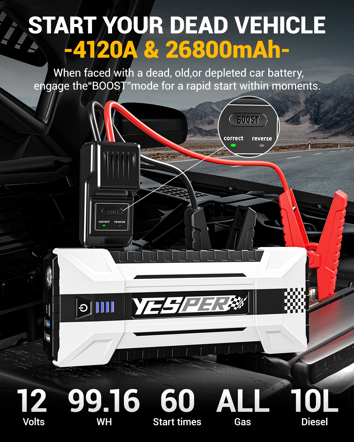 شاحن بطارية السيارة YESPER