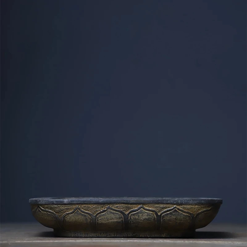 

Народная ностальгическая раковина Shanxi Bluestone Lotus, раковина Нарцисса бегонии, китайское эстетическое пространство, украшение