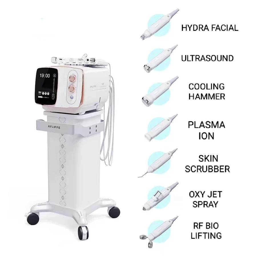 2024 Newest 7 In 1 M8 Diamond Dermabrasion Machine Plasma Wrinkle Removal Anti-aging Skin Rejuvenation Facial Cleaning Device shdiatool 1pc diamond vacuum brazed 8mm milling bits 5 8 11 coarse mortar raking cleaning grinding brick removal porcelain tile