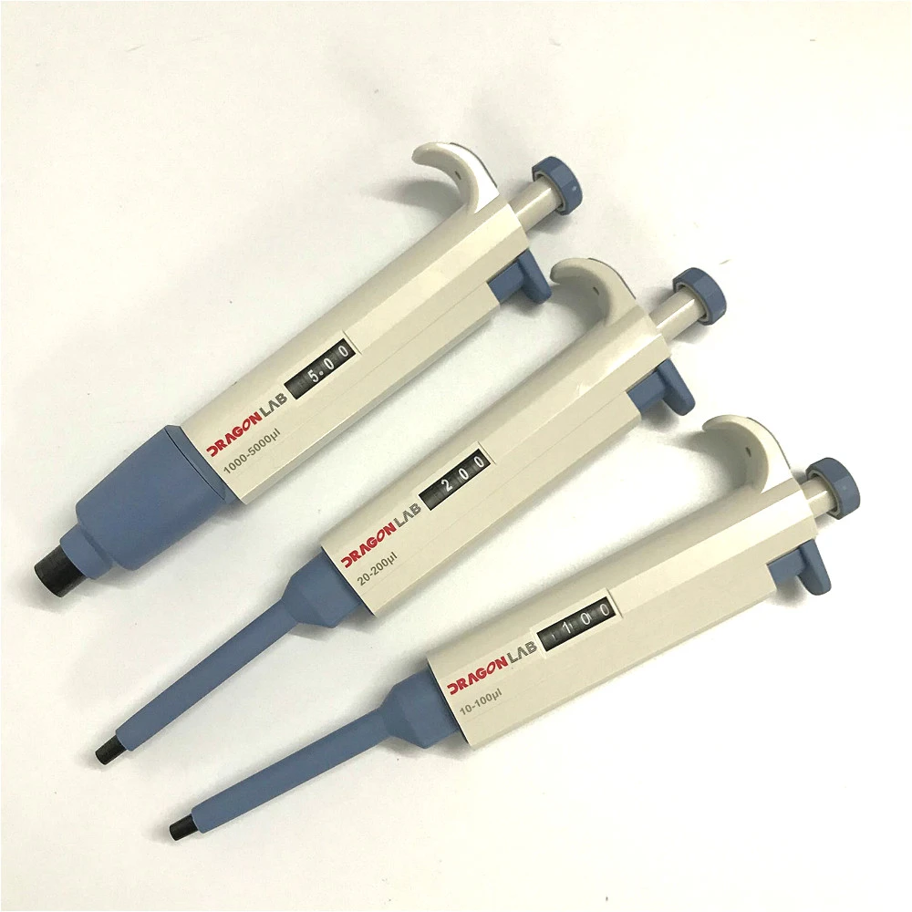 Dlab Pipettor Singlechannel Adjustable Volume Mechanical Pipette