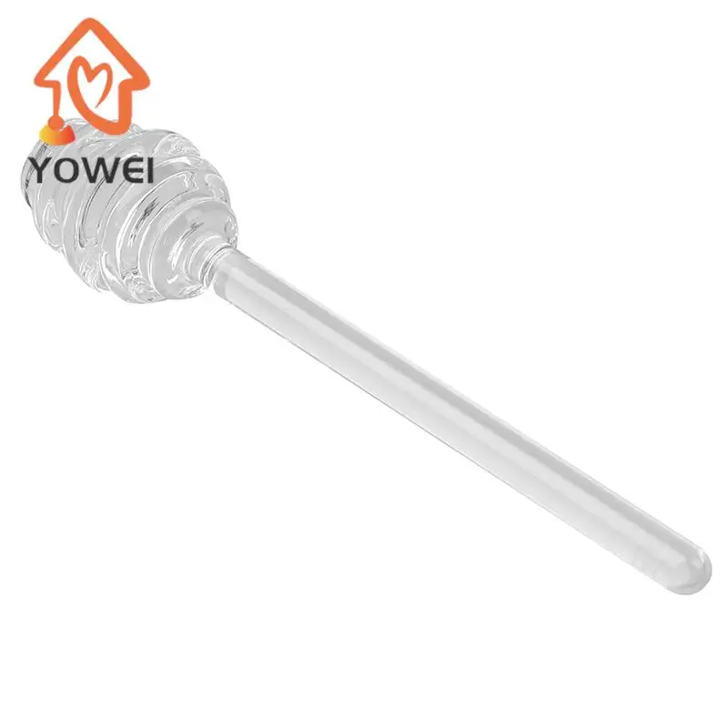 유리 꿀 국자 스틱 시럽 디스펜서 유리 꿀 숟가락 스틱 꿀 항아리 주방 액세서리..