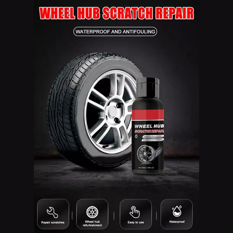 Car Rim Scratch Retreading Paste Auto Wheel Hub Care Paste Long-Lasting Tire Retreader For Small Car Sedan RV And Truck