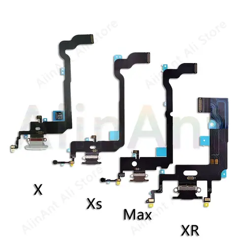 AiinAnt USB Port Charger Dock Connector Mic Charging Flex Cable For iPhone 7 8 Plus Xs Max X XR Dock Charging Flex - Image 3