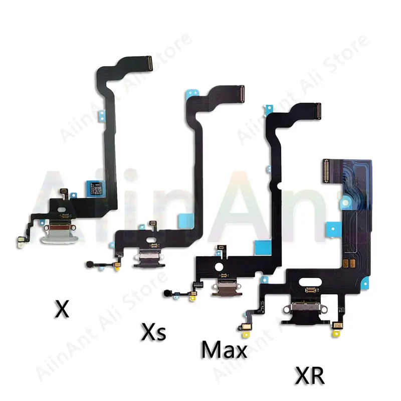 AiinAnt USB Port Charger Dock Connector Mic Charging Flex Cable For iPhone 7 8 Plus Xs Max X XR Dock Charging Flex - Image 3
