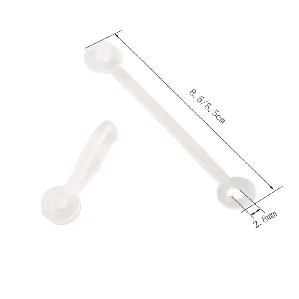 200pcs 플라스틱 매달려 와이어 링 버클 끈 레이블 카드에 대 한 스냅 단추 소매점에 메쉬 경사 케이지에 태그 홀더