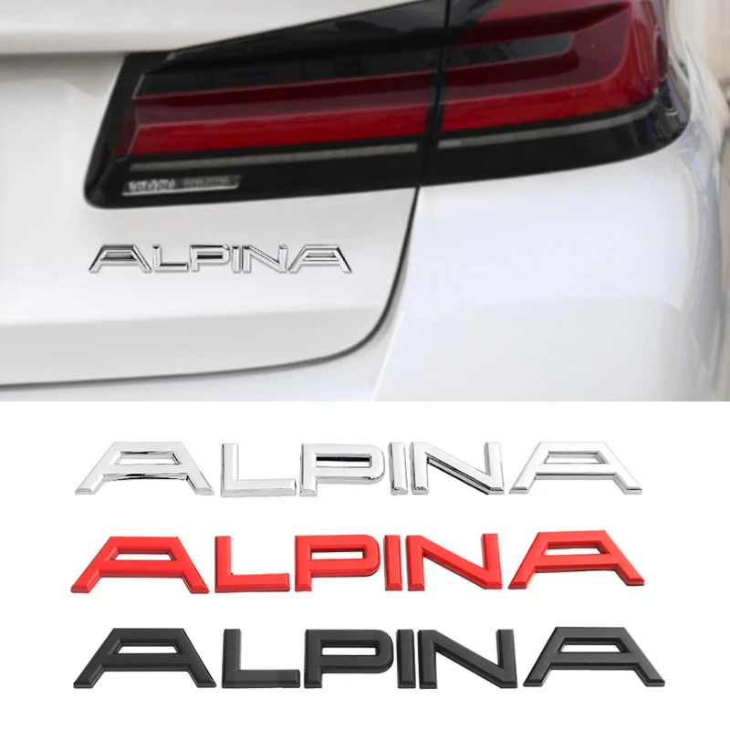 Adesivo Dell'Emblema Del Corpo Intero Del Bagagliaio Posteriore Dell'Auto In Metallo Per Bmw Alpina E87 E46 E39 E60 E90 Accessori Esterni Auto